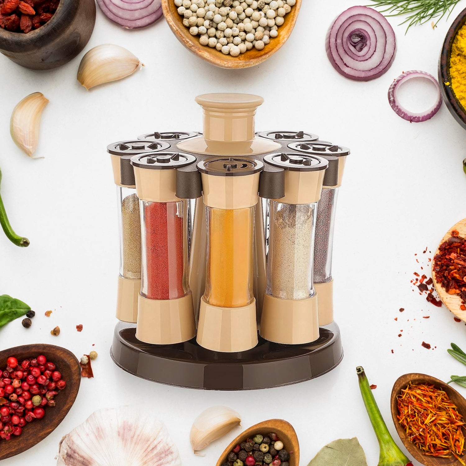 Revolving Spice Rack For Kitchen And Dining Table