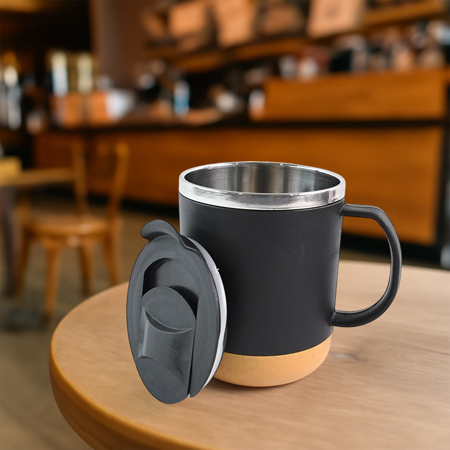 Insulated Coffee Mug With Spill-proof Lid