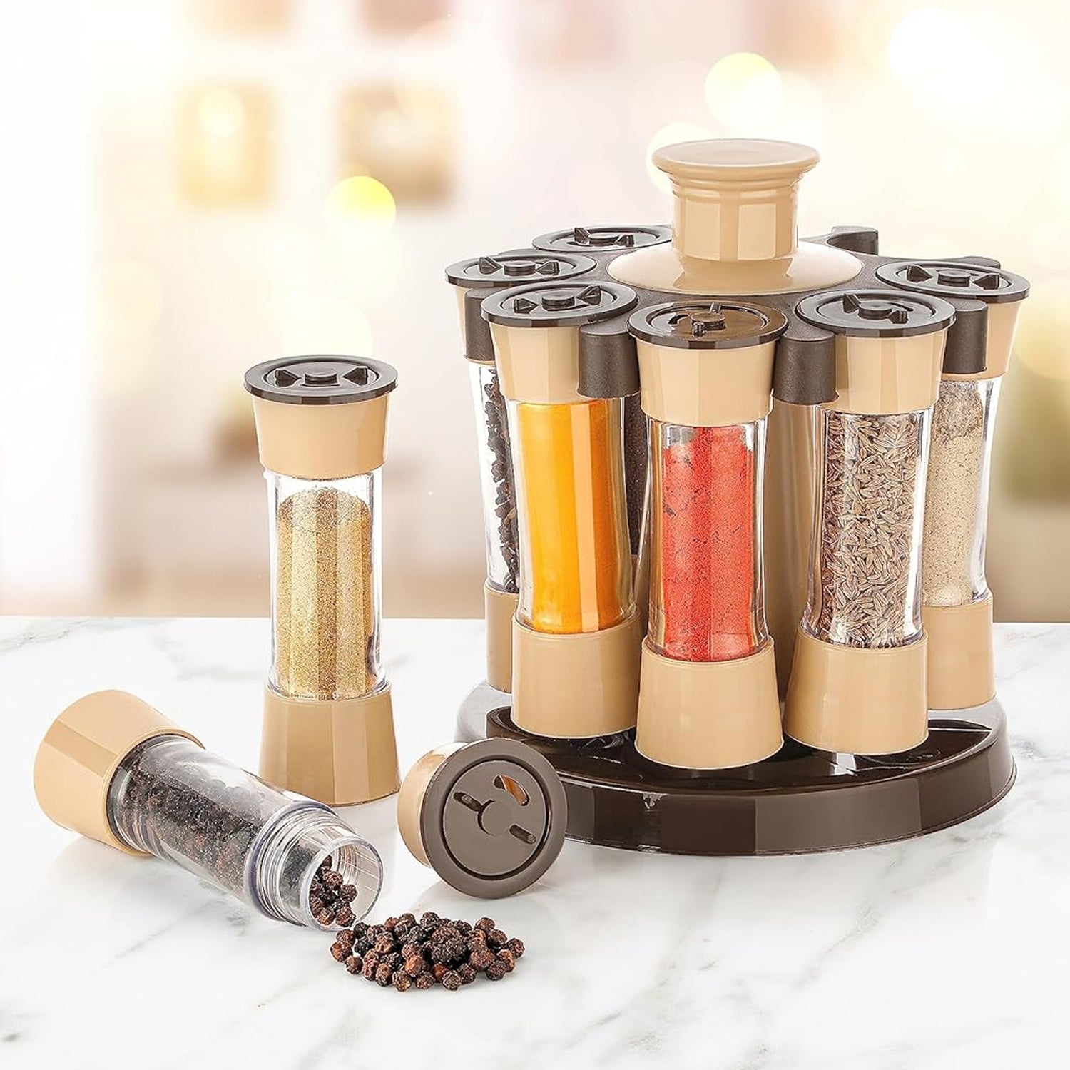 Revolving Spice Rack For Kitchen And Dining Table